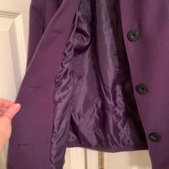 Purple pea coat JM Collection - Picture 3 of 3
